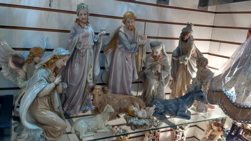 Nacimiento Alabastro Porcelanizado  12 Piezas