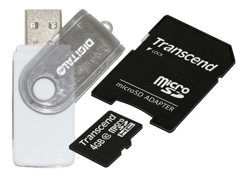 Digitaletc Transcend Clase 10 Micro Sd 4 Gb Adaptador 9