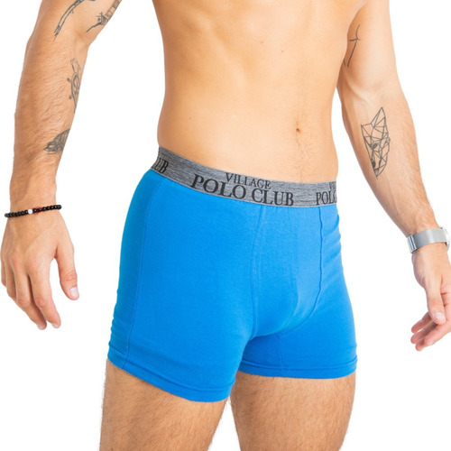 Imagen 2 de 6 de Boxer Pack X6 Village Polo Club Liso Y Rayado