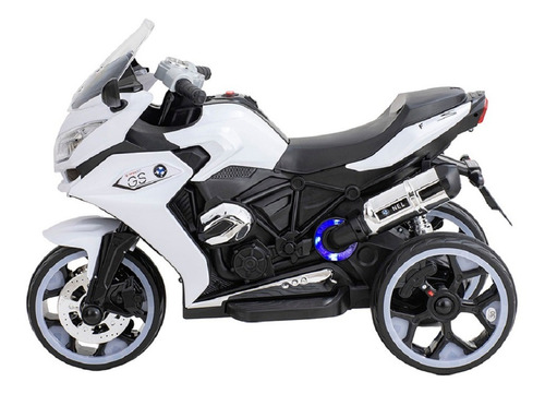 Moto De Carrera A Batería Musical Baby Way Blanco
