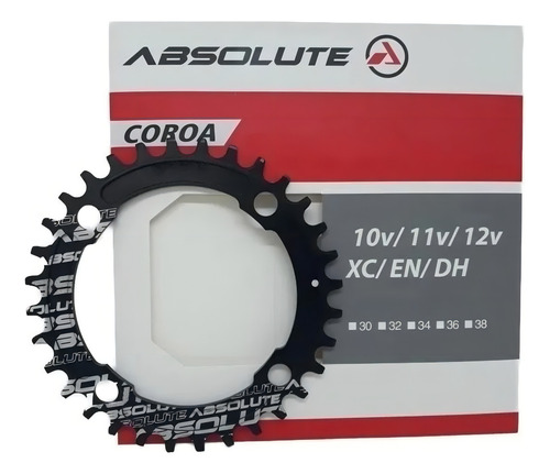 Coroa Absolute Prime Unica 34d 34t Bcd 104mm Aluminio 7075