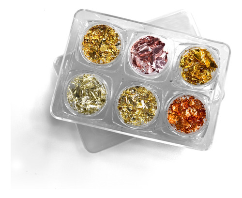 Folha De Ouro Para Unhas Encapsuladas Gel Manicure Nail Art