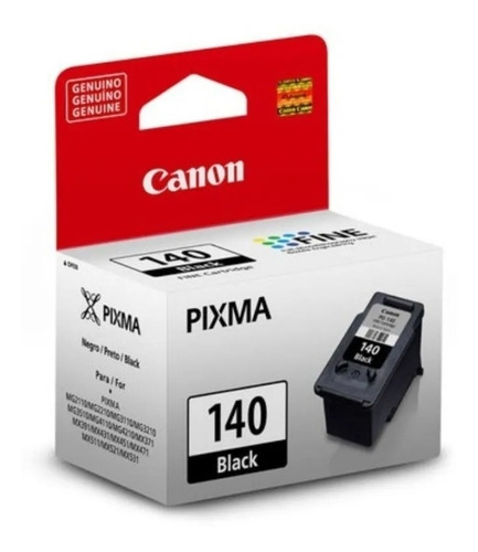 Cartucho De Tinta Canon N° 140 Black