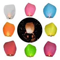 Comprar 30 Globo De Cantoya Fiestas Con Cera Liso 