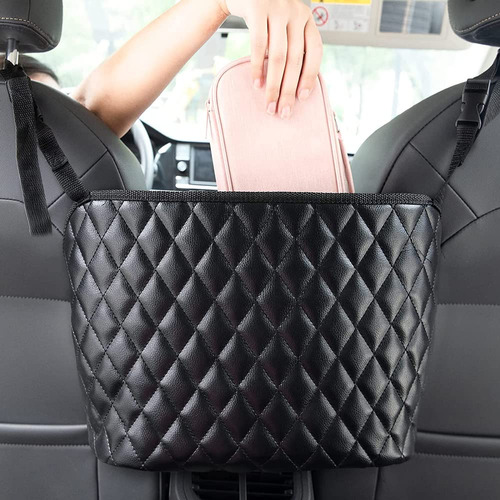 Vvhooy Monedero Para Coche Cuero Pu Bolso Mano Asiento Bolsa