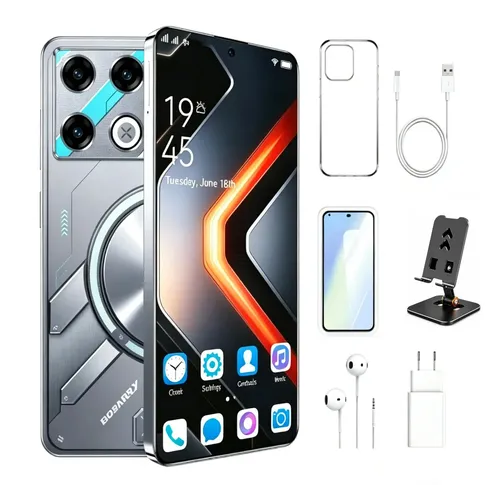 Smartphone Bobarry GT 20 Pro 5G 16GB+512GB 6,78 Polegadas Dimensity 8300 Octa Core Android 15 Câmera 64MP+28MP Tela 3216x1440 Bateria 6000mAh Dual