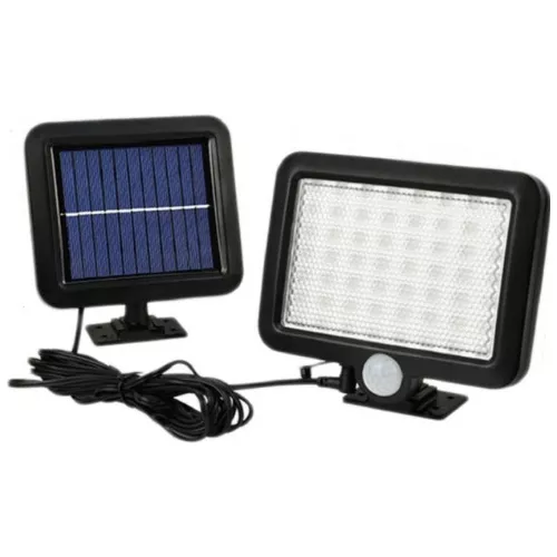 Luz solar - sensor de movimiento – 56 LED solares – 2 cabezales