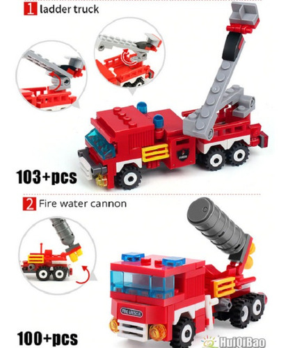 Set Bomberos Compatible Lego 348 Piezas Envío Gratis