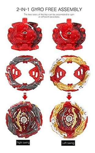 Set De Juguetes De Peonzas Bey Battle Burst Gyro Blade Con