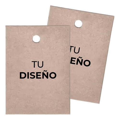 50 Tags Personalizado Etiqueta Colgante Reciclado Sustentabl