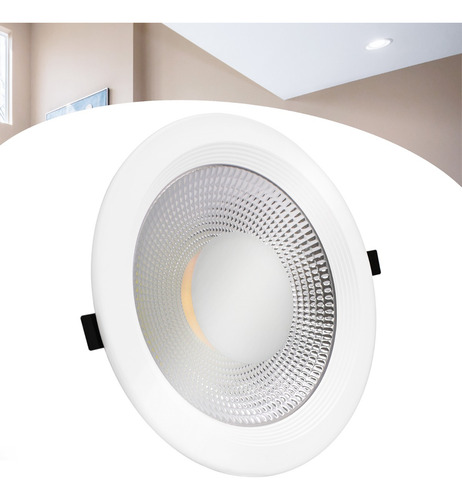 Luminária De Embutir Downlight Spot Led Cob 30w Luz Branco