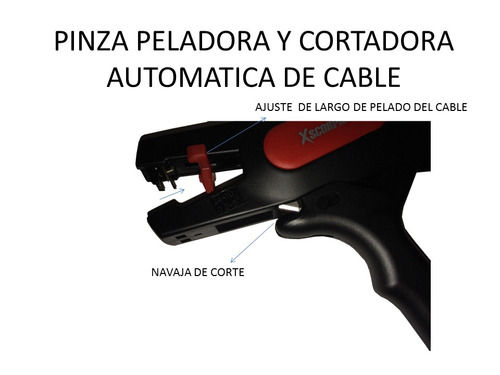 Pinza De Corte Y Pelar Cable Cal, 10 Al 24 Awg Qwsc-104
