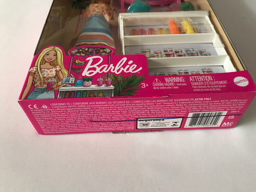 Barbie Smoothie Bar De Frappes Vitaminas Mattel 2020 Muñeca (Usado)