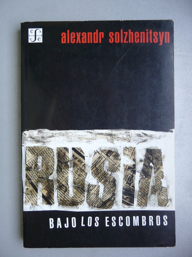 Rusia Bajo Los Escombros - Alexandr Solzhenitsyn - Fondo De 