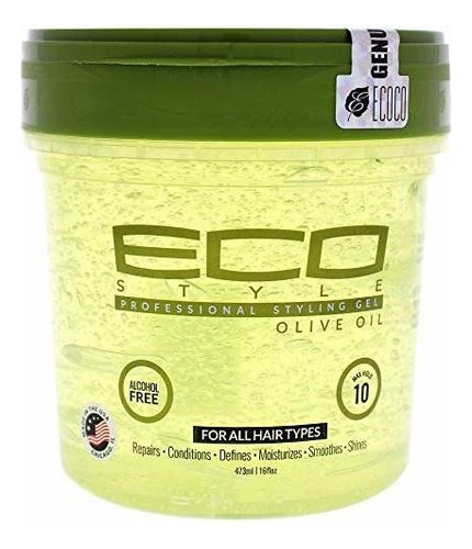 Gel Profesional - Ecoco Styler De Aceite De Oliva, 16 Oz