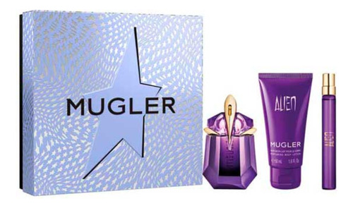 Set Perfume Mugler Alien Edp 30ml Recargable + Bl + Edp 10ml