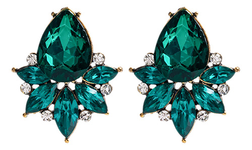 Pendientes Verdes Para Mujer Crystal Cluster Pendientes Fanc