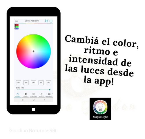 Imagen 2 de 9 de Kit Luz Barra Led Bluetooth Rgb 26w Pileta 3x6 55cm Premium
