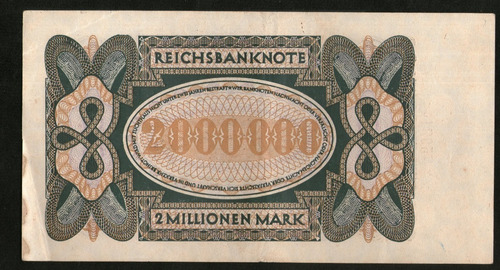 Alemania Weimar Billete 2 Millionen Mark 1923 P#89a Argentvs