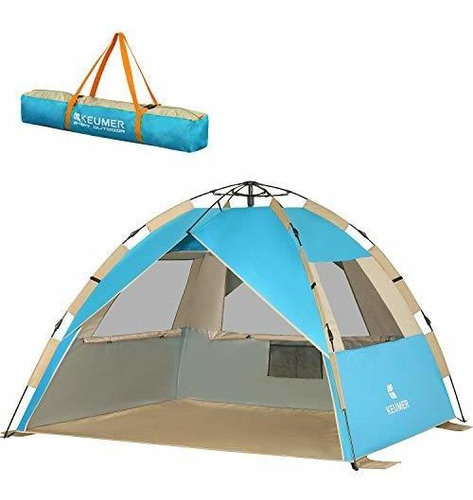 Carpas - G4free Deluxe Xl Pop Up Beach Tent, 3-4 Persons Eas