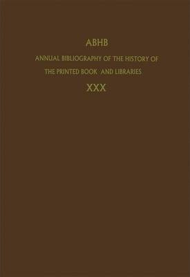 Libro Annual Bibliography Of The History Of The Printed B...