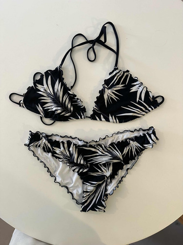 Bikini De Victoria Secret Talle 3 Floreada Triangulo