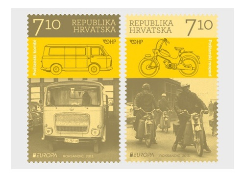 2013 Europa- Transporte Postal- Croacia (sello) Mint