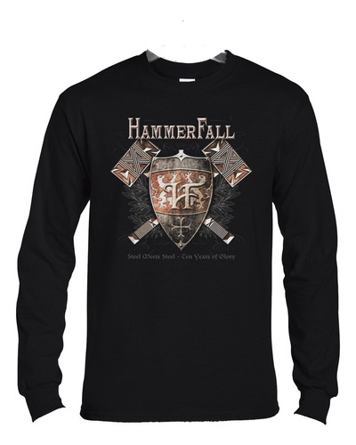 Polera Ml Hammerfall Steel Meets Steel Metal Abominatron