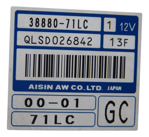 Modulo Control De Transmisión Suzuki Swift 2012-2017 Orig (Usado)