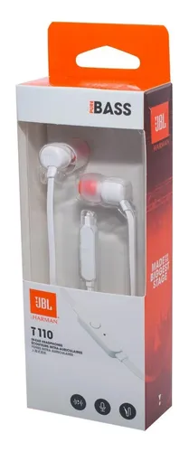 Audífonos In-ear Jbl Tune 110 White