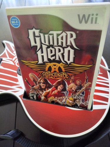 Guitarra Aerosmith Wii Guitar Hero Con Videojuego (Usado)