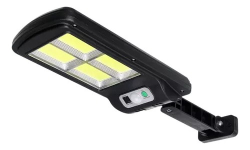 Reflector Lampara Led 4 Paneles Recarga Solar Pared Exterior