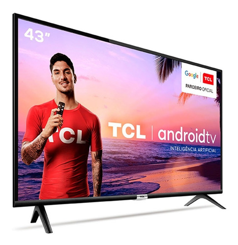 Imagem 3 de 5 de Smart Tv Led 43'' Full Hd Tcl 43s6500s 2 Hdmi 1 Usb Wi-fi