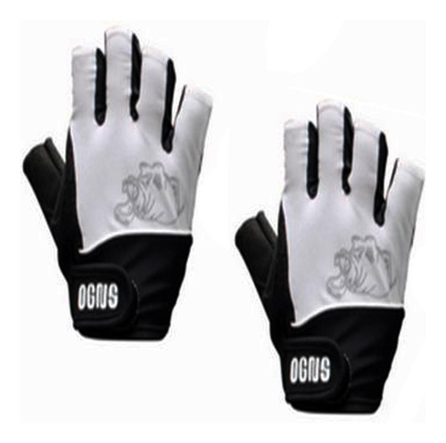 Guantes Para Ciclista A351 Negro/blanco Licra