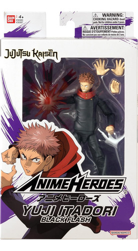 Heróis do anime Jujutsu Kaisen Yuji Itadori Black Flash