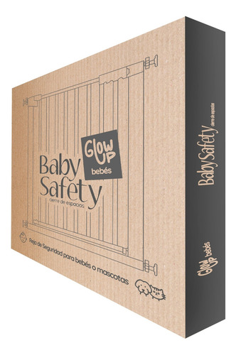 Reja De Seguridad Glowup Para Escaleras Y Puertas | Ancho 76 Altura 78cm Instalación Sin Perforaciones Doble Cierre De Seguridad | Seguridad Para Bebés