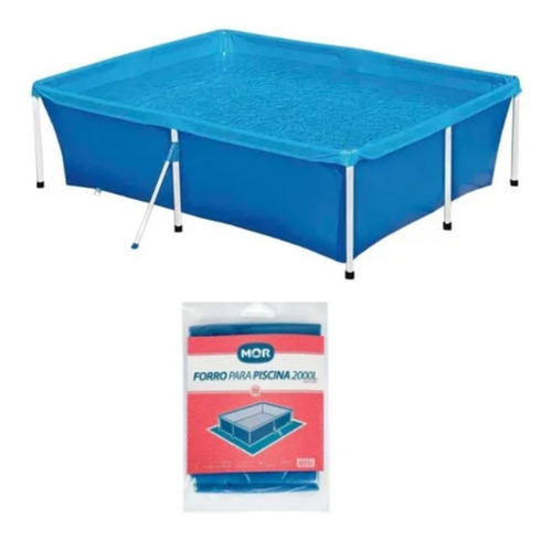 Kit Piscina Estruturada Standard + Forro 2000 Litros - Mor