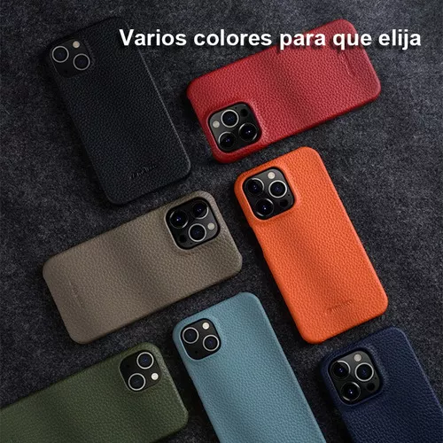 Case Funda de piel iPhone 14 Pro Max🔥. Pieles genuinas