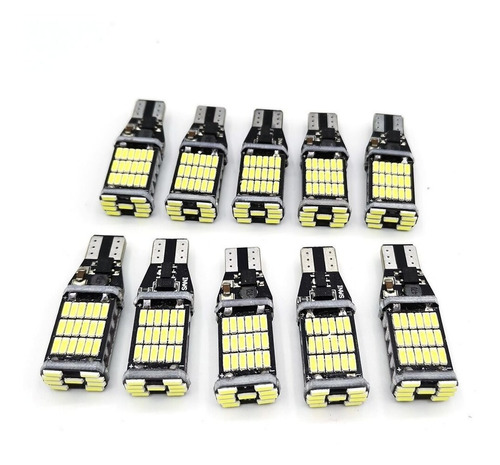 10x Ampolletas  Led T15 W16w Blanco Superbrillante Canbus