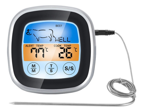Termómetro Digital De Cocina Carne Con Sonda De Temperatura