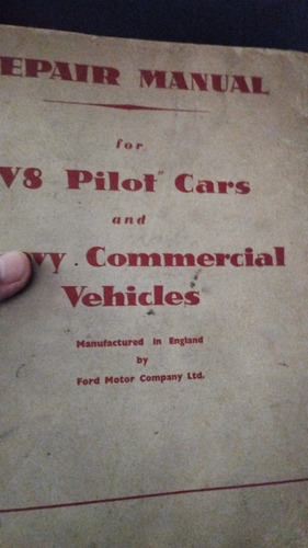 Manual De Taller Ford V8  Despiece Original Impreso 1954