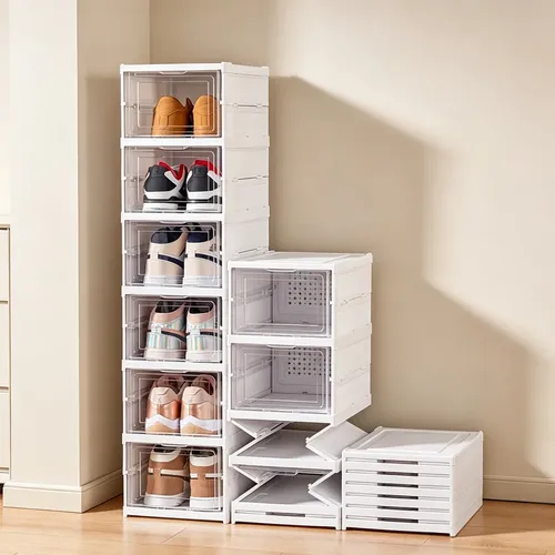 Sapateira Vertical Empilhável 6 Pares Organizador De Calçados