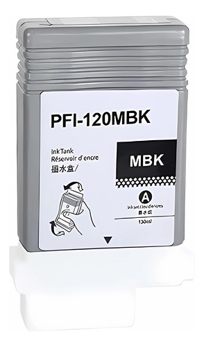 Cartucho Tinta Mbk Alternativa Pfi120 Para Tm200 Tm300