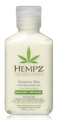 Hempz Sensitive Skin Herbal Body Moisturizer, 2.25 Onza
