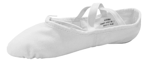 Zapatos De Ballet  Danzcue Zapatilla De Ballet Blanca De Lon