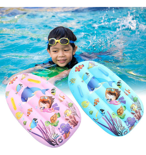 Kids Inflatable Surfboard Summer Outdoor Handles Portable