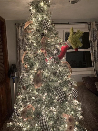 Para Adornos De Árbol Con Forma De Pie De Peluche De Elfo