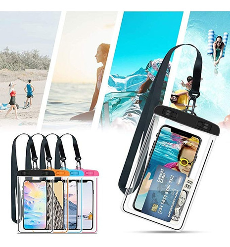 Bolsa Sumergible Agua Waterproof Para Celulares Hasta 5.5