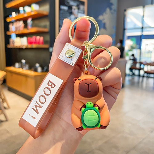 Boneca Capivara De Pelúcia Elétrica Com Mochila, 2 Peças