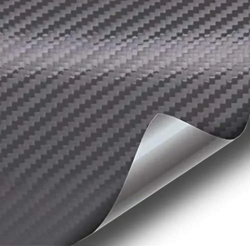 Rollo De Vinilo Fibra De Carbono Antracita Gris Autoadhesivo
